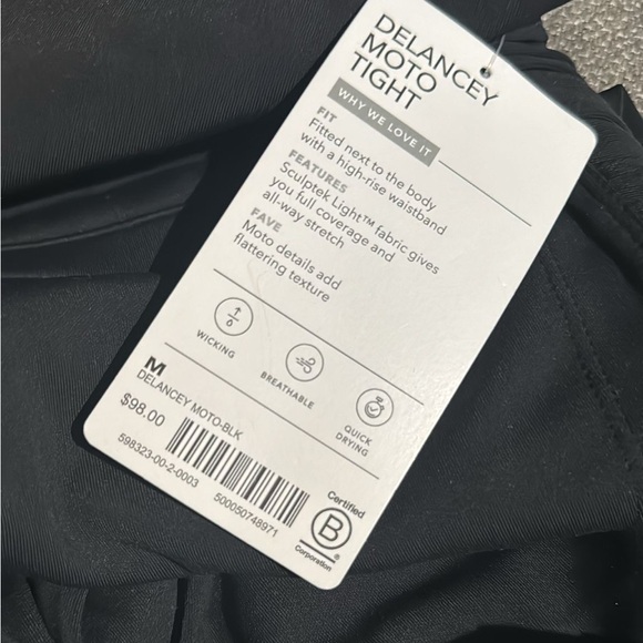 Athleta Delancey Moto Tight // Black - Picture 13 of 16